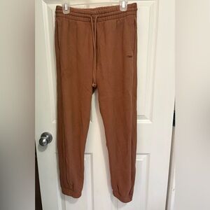 Aritzia TNA cozy sweatfleece boyfriend joggers